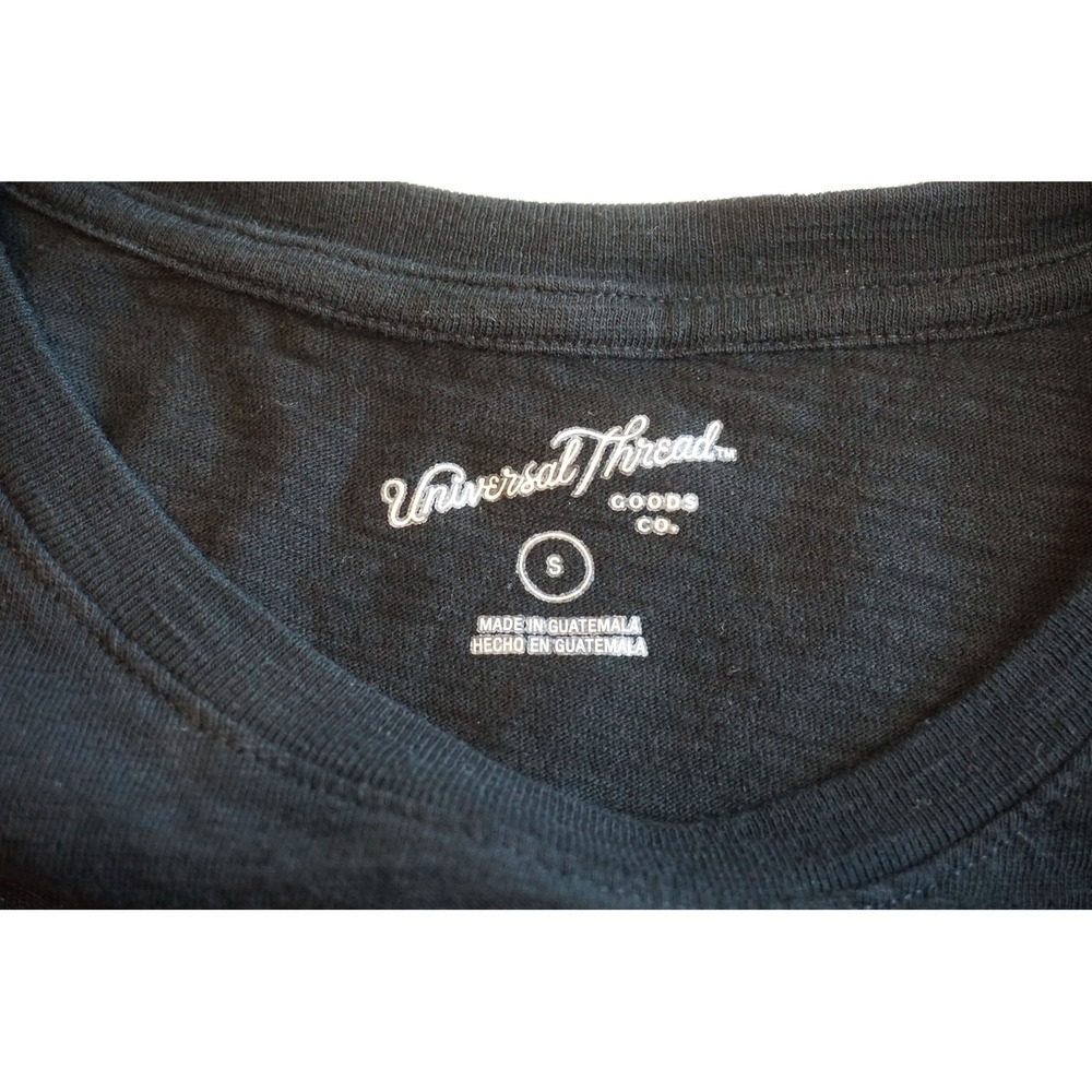 Universal Thread Black Cotton Short Sleeve T-Shirt Dress Small - Picture 7 of 9